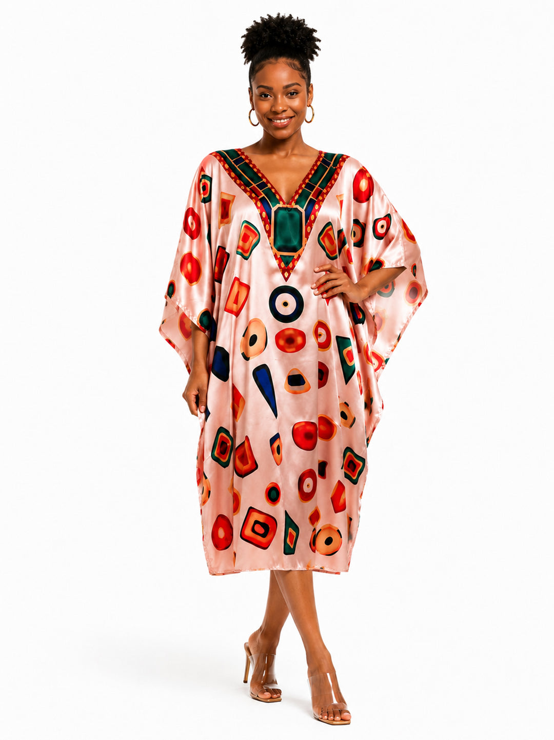 Silky Short Caftan