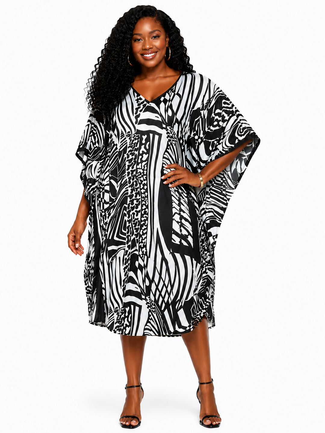 Silky Short Caftan