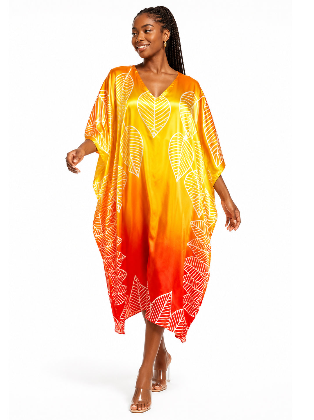 Silky Short Caftan