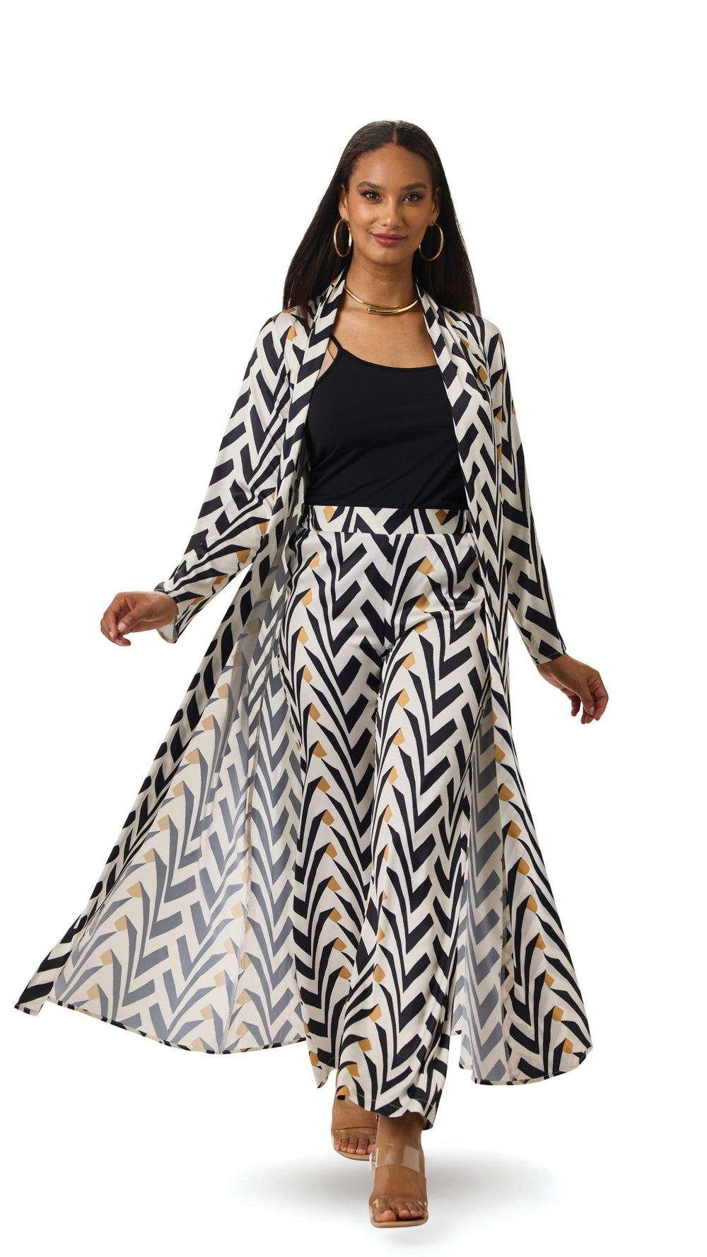 Chic Chevron Print Pantset by Studio EY - Especially Yours