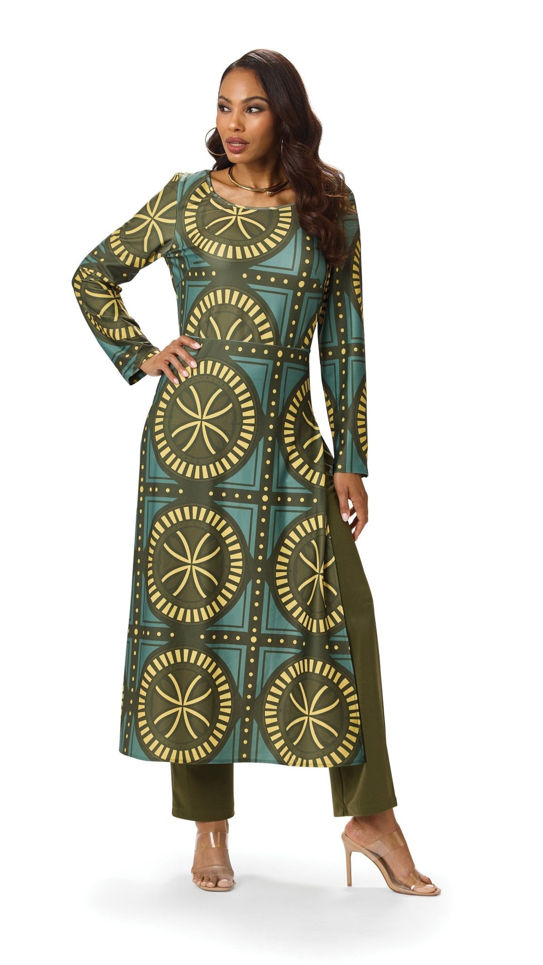 Geo Circle Print Pantset – Studio EY - Especially Yours