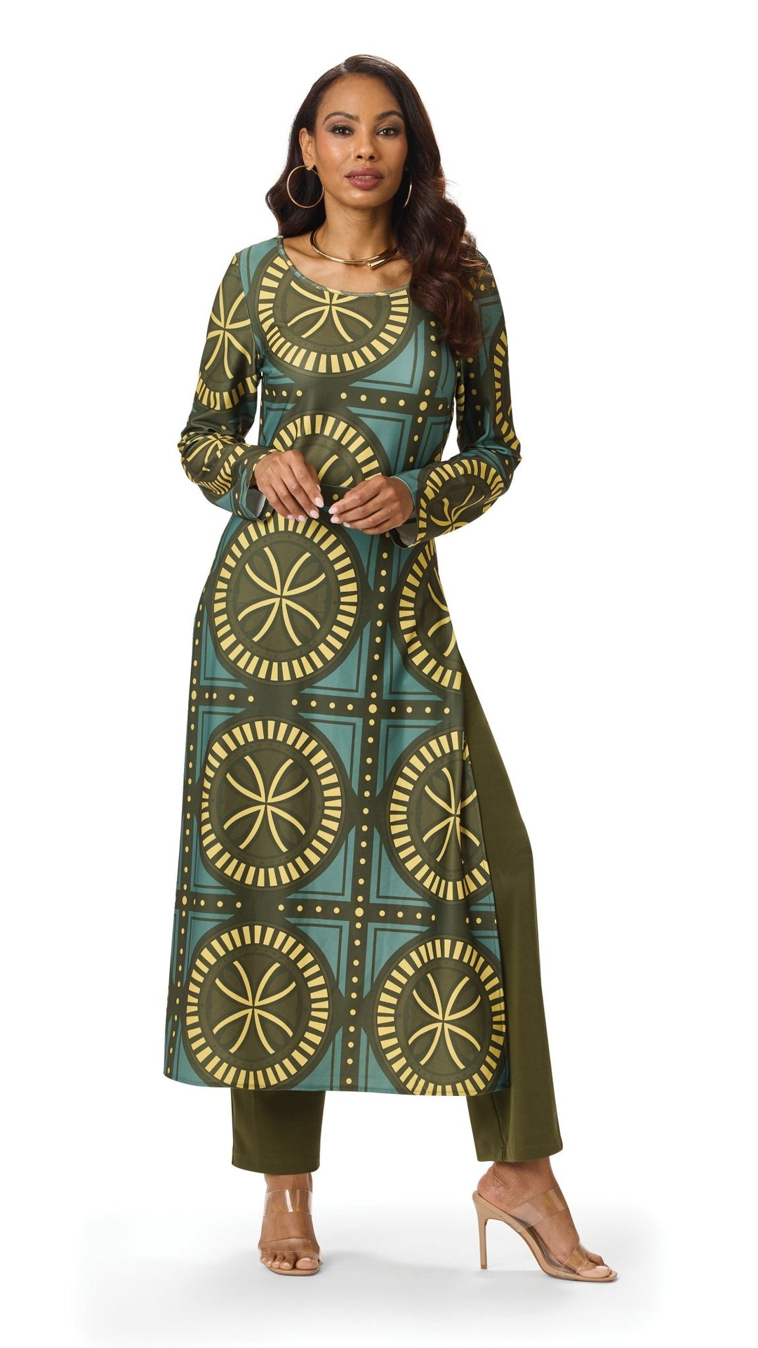 Geo Circle Print Pantset – Studio EY - Especially Yours