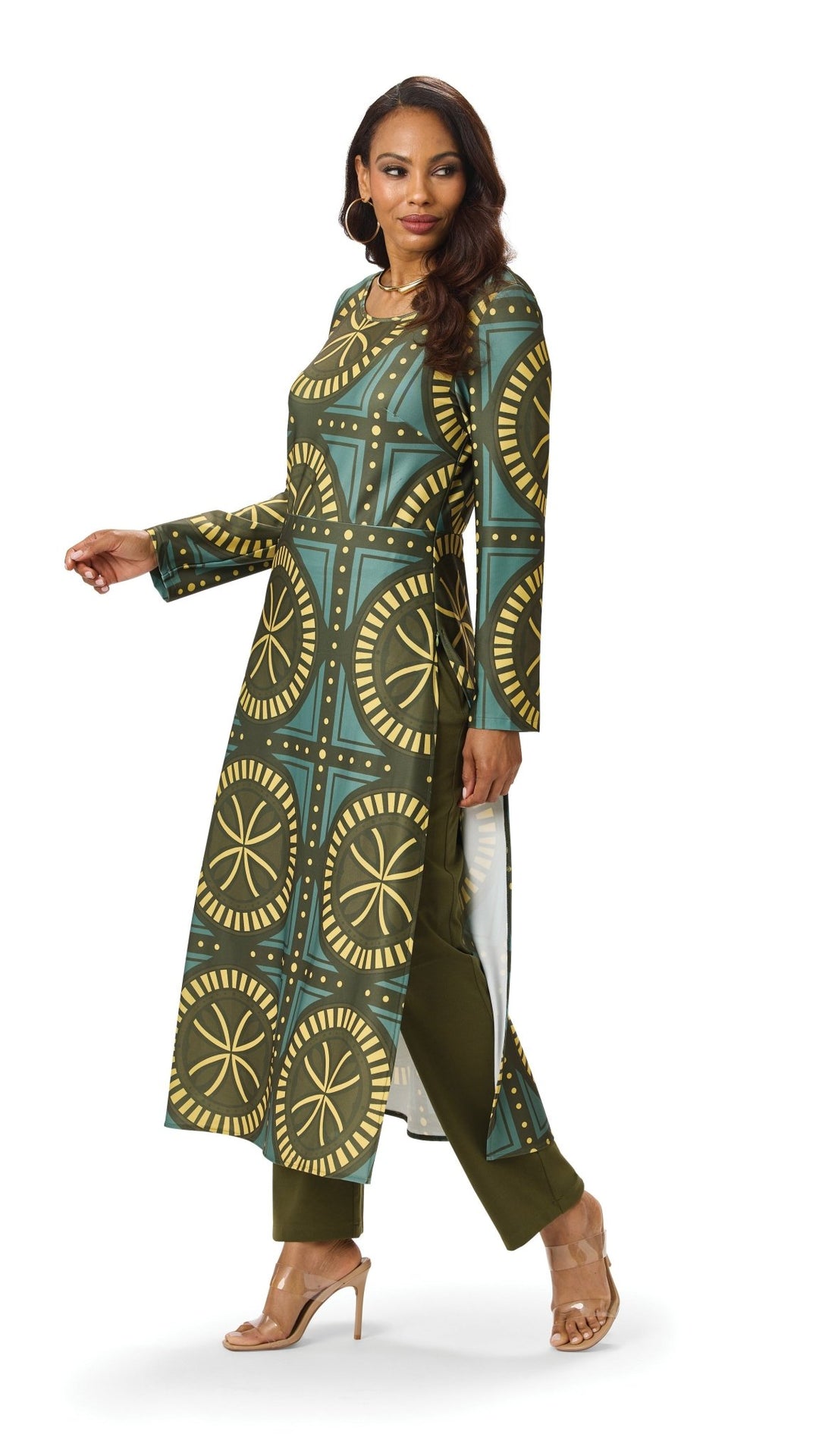 Geo Circle Print Pantset – Studio EY - Especially Yours