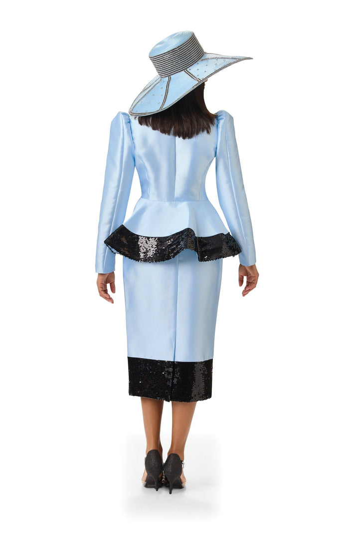 Sequin Border Peplum Suit by Lisa Rene Black Label - Especially Yours