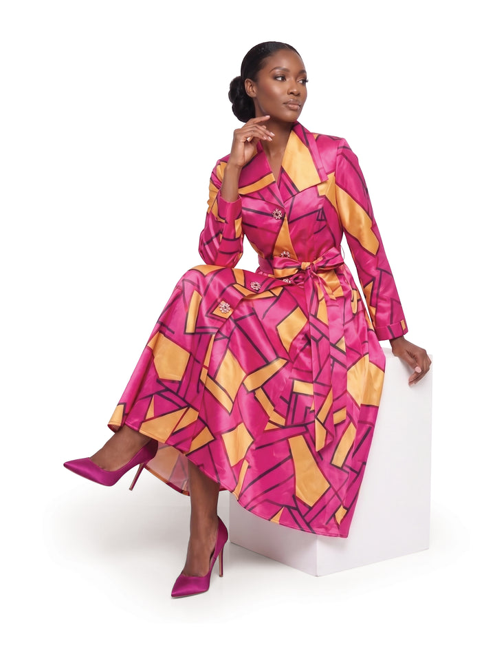 Colorblock Maxi Shirtdress by EY Boutique