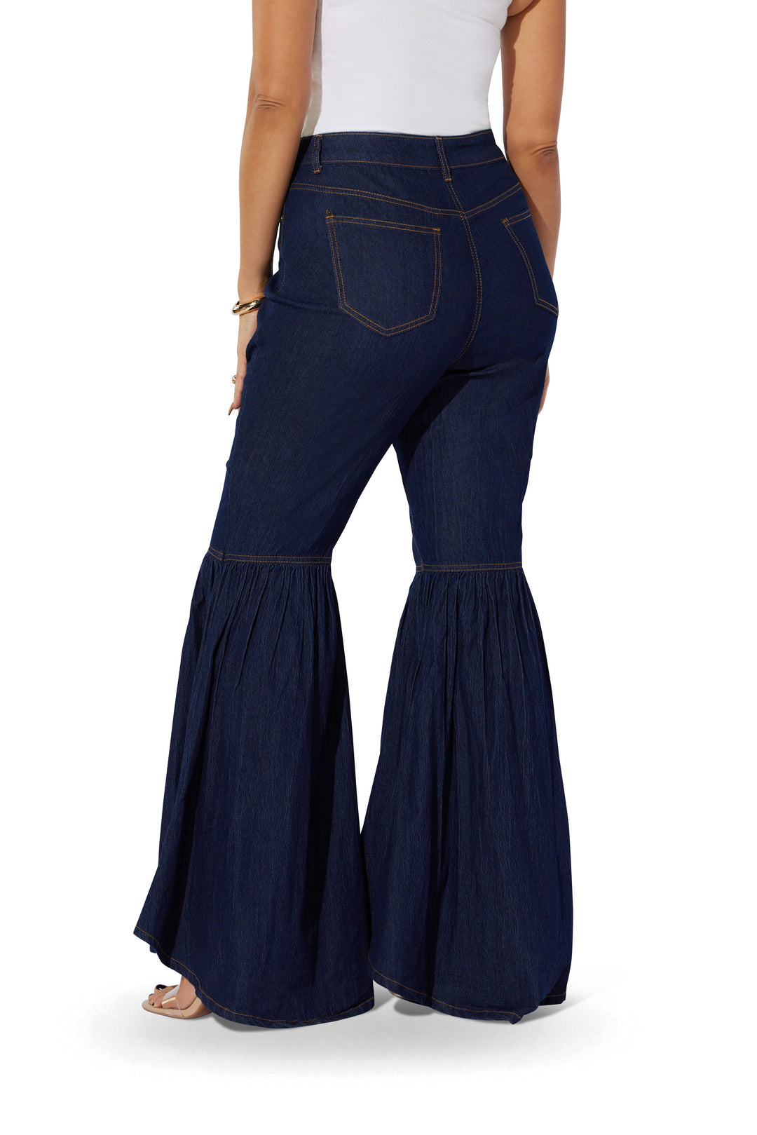 Dark Denim Flare Leg Jean by Especially Yours