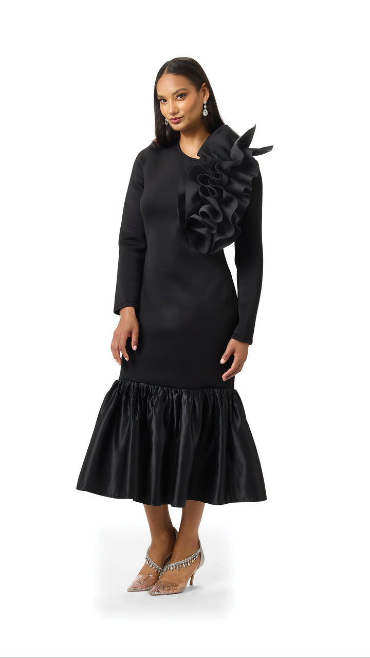Ruffled Flounce Maxi Dress by EY Boutique