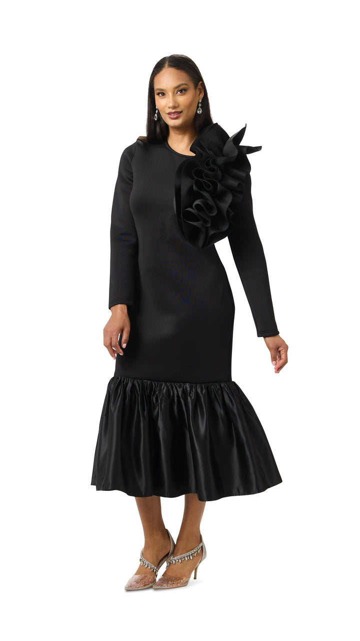 Ruffled Flounce Maxi Dress by EY Boutique
