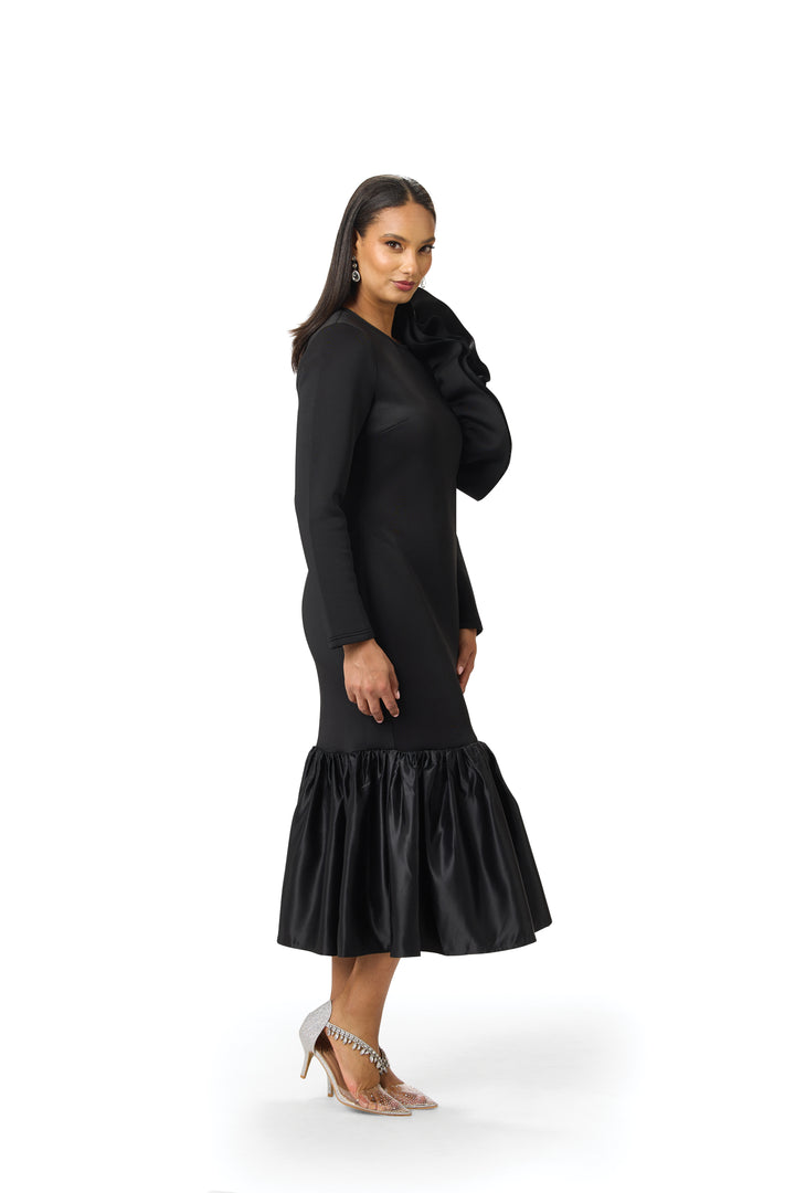Ruffled Flounce Maxi Dress by EY Boutique