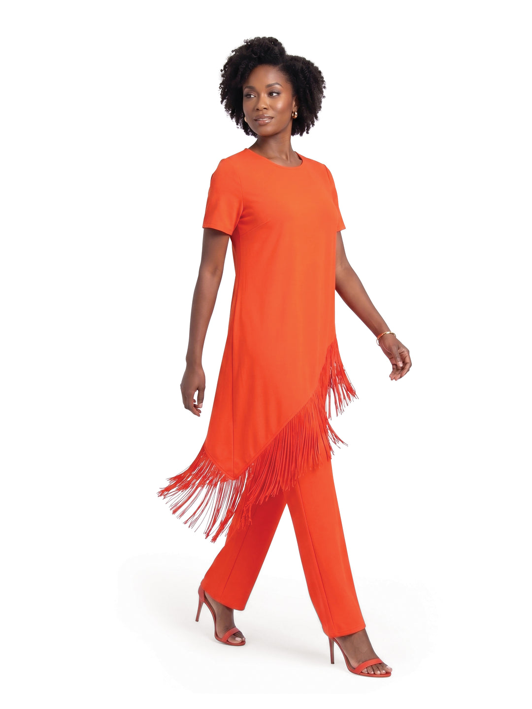 Asymmetrical Fringe Pantset – Studio EY
