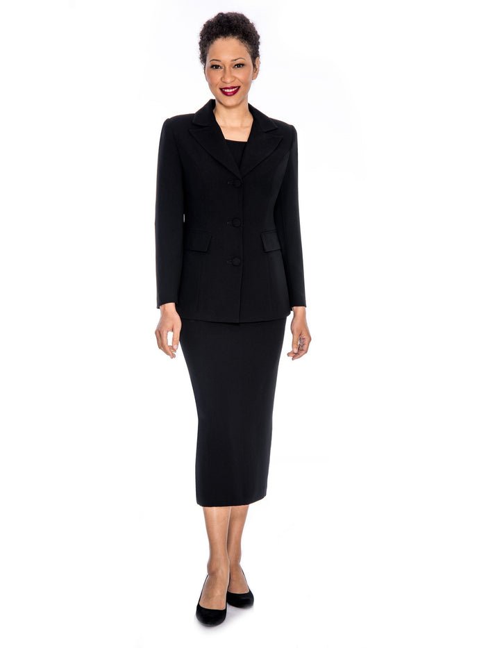 2pc Notch Collar 3-button Skirt Suit - Especially Yours