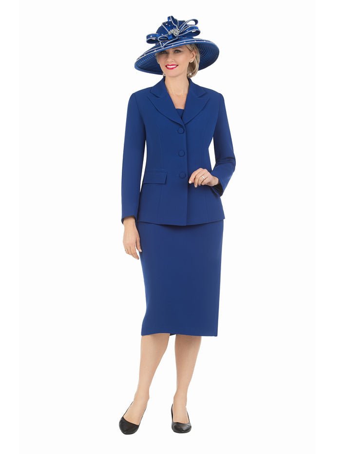 2pc Notch Collar 3-button Skirt Suit - Especially Yours