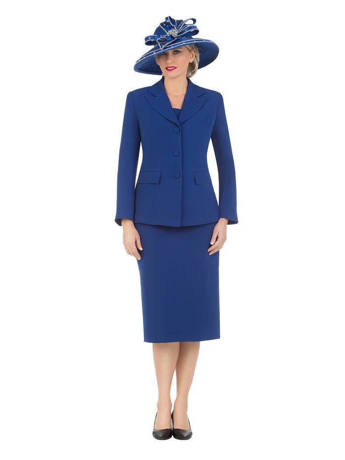 2pc Notch Collar 3-button Skirt Suit - Especially Yours