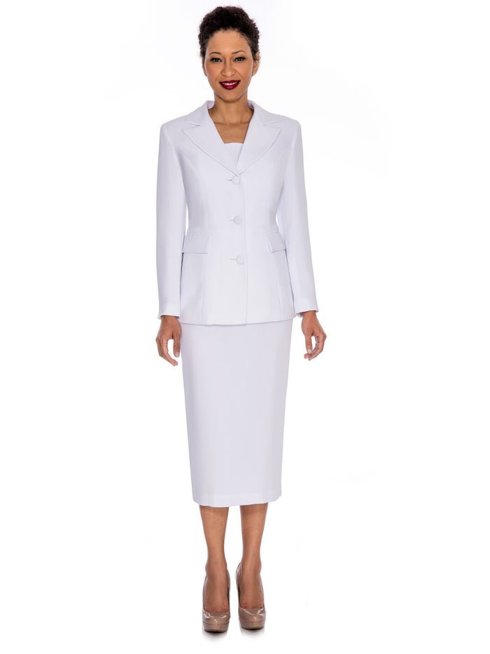 2pc Notch Collar 3-button Skirt Suit - Especially Yours