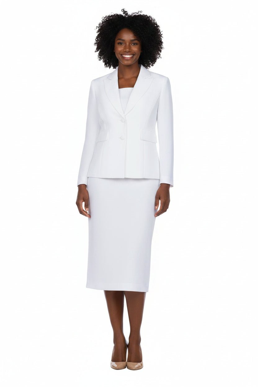 Classic Two-Button Blazer & Midi Skirt Suit Set - Especially Yours