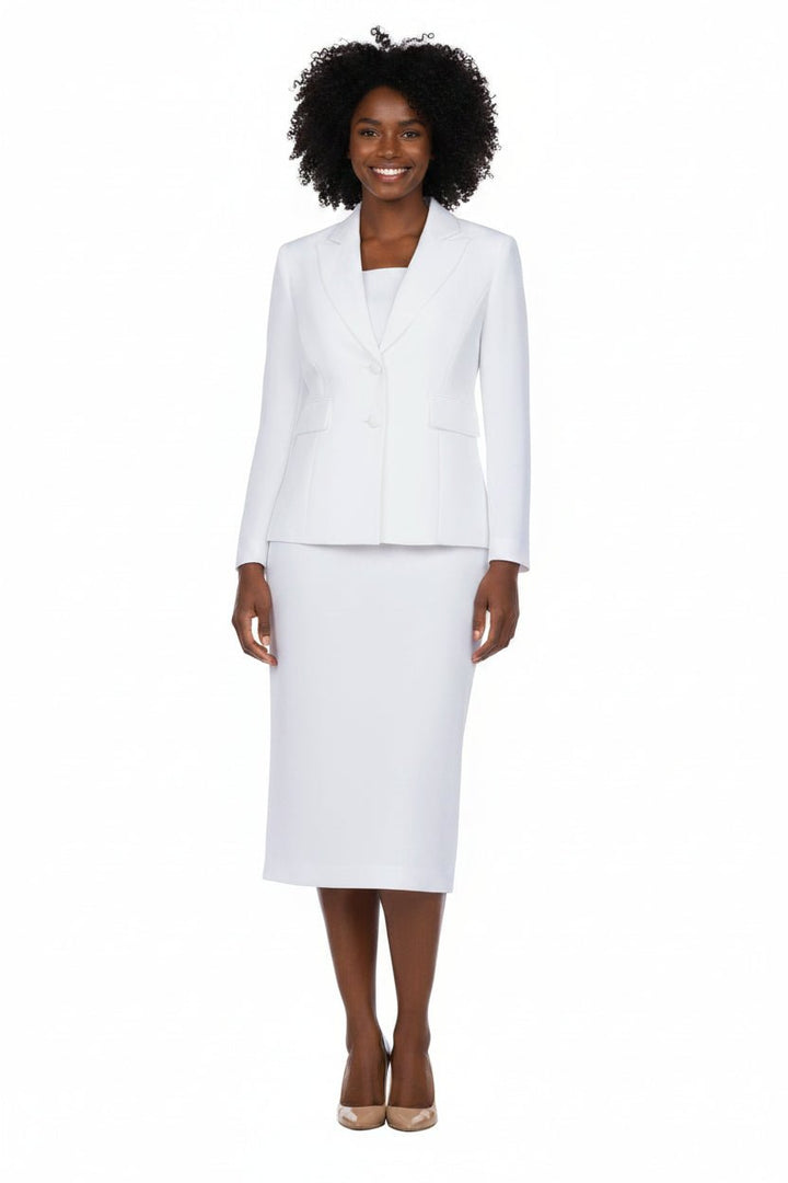 Classic Two-Button Blazer & Midi Skirt Suit Set - Especially Yours