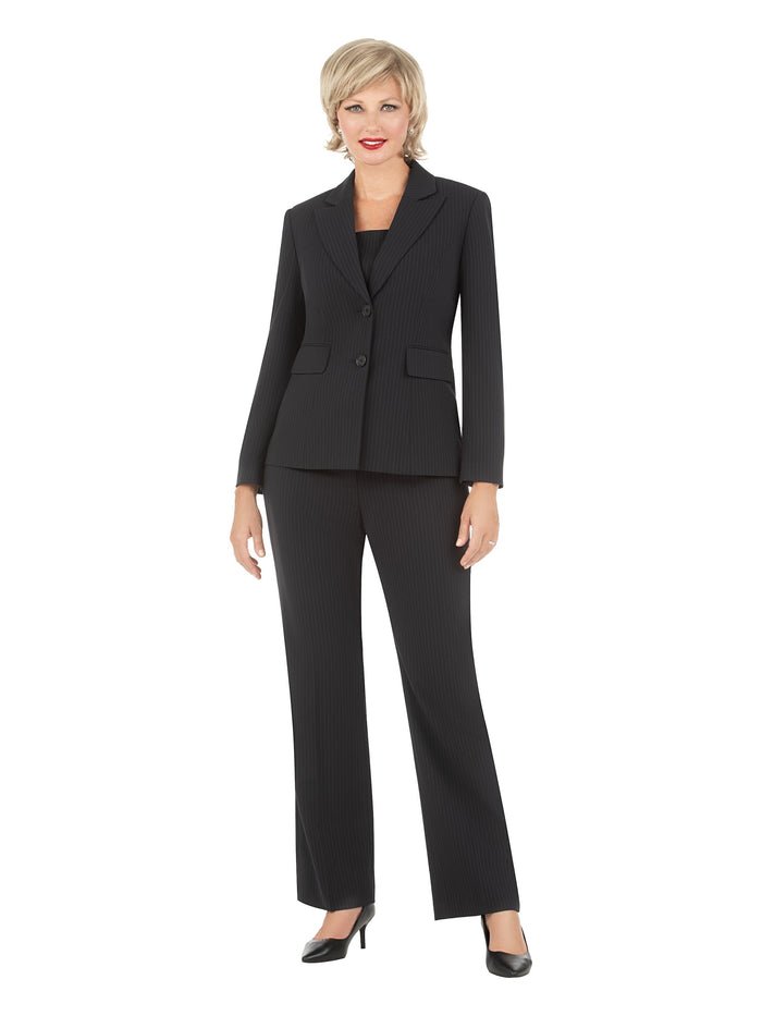 Classic Tailored 2Pc Pant Suit with Notch Collar - Especially Yours