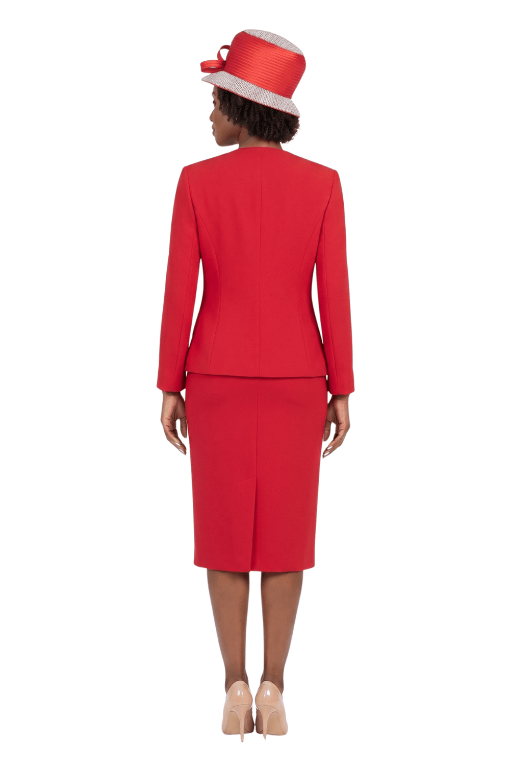 Timeless 3pc Skirt Suit with Jewel Brooch - Plus - Especially Yours