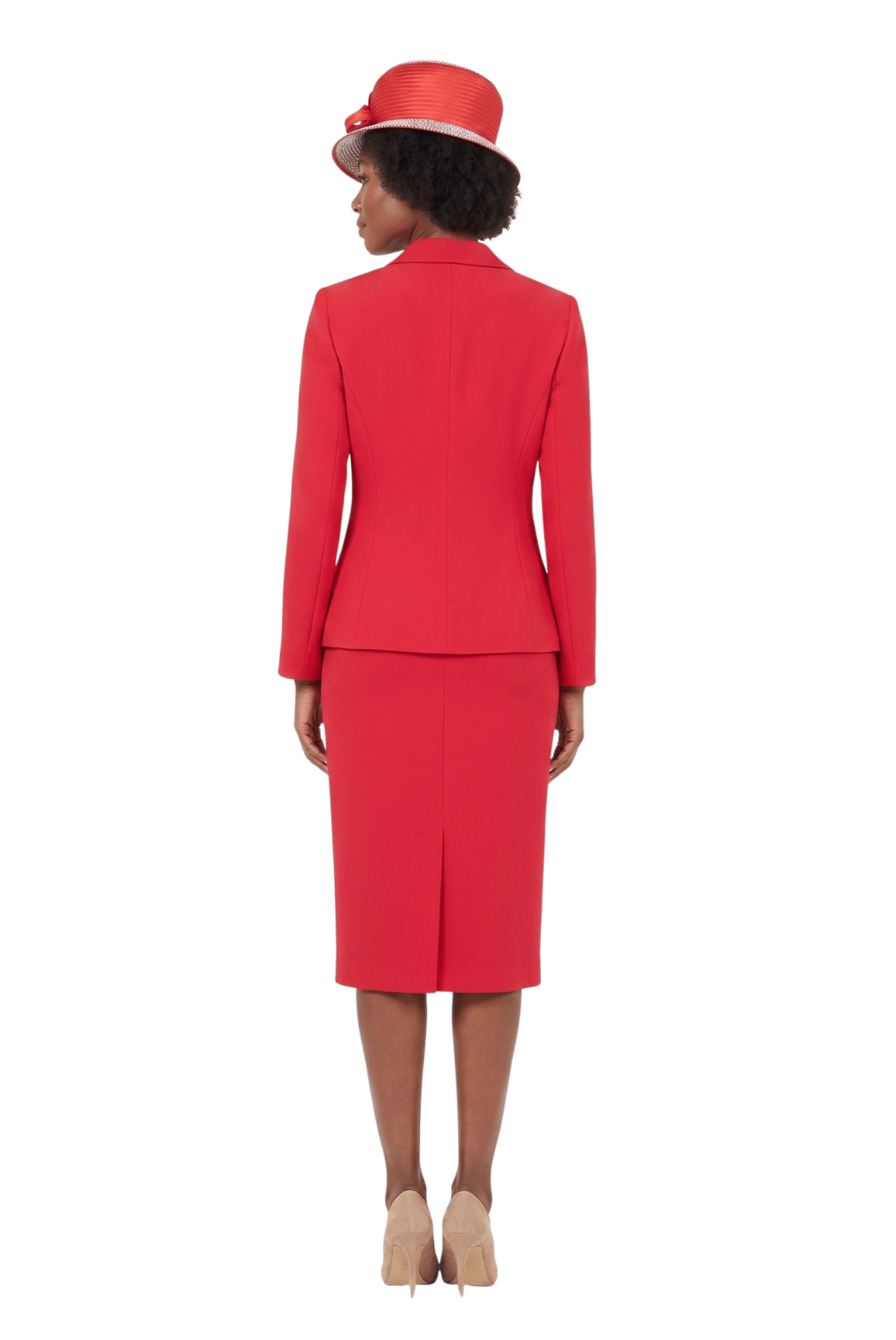 Timeless 3pc Skirt Suit with Jewel Brooch - Especially Yours
