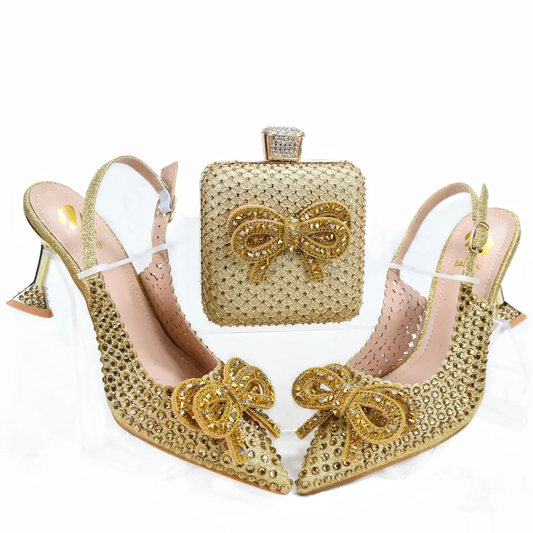 African Wedding Shoes and Bag Set HTG1 - 13 - Especially Yours