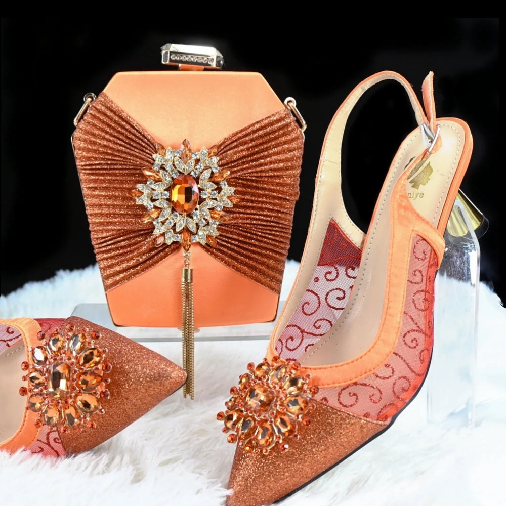 High Quality African Style Ladies Shoes And Bags Set HGH1 - 14 - Especially Yours