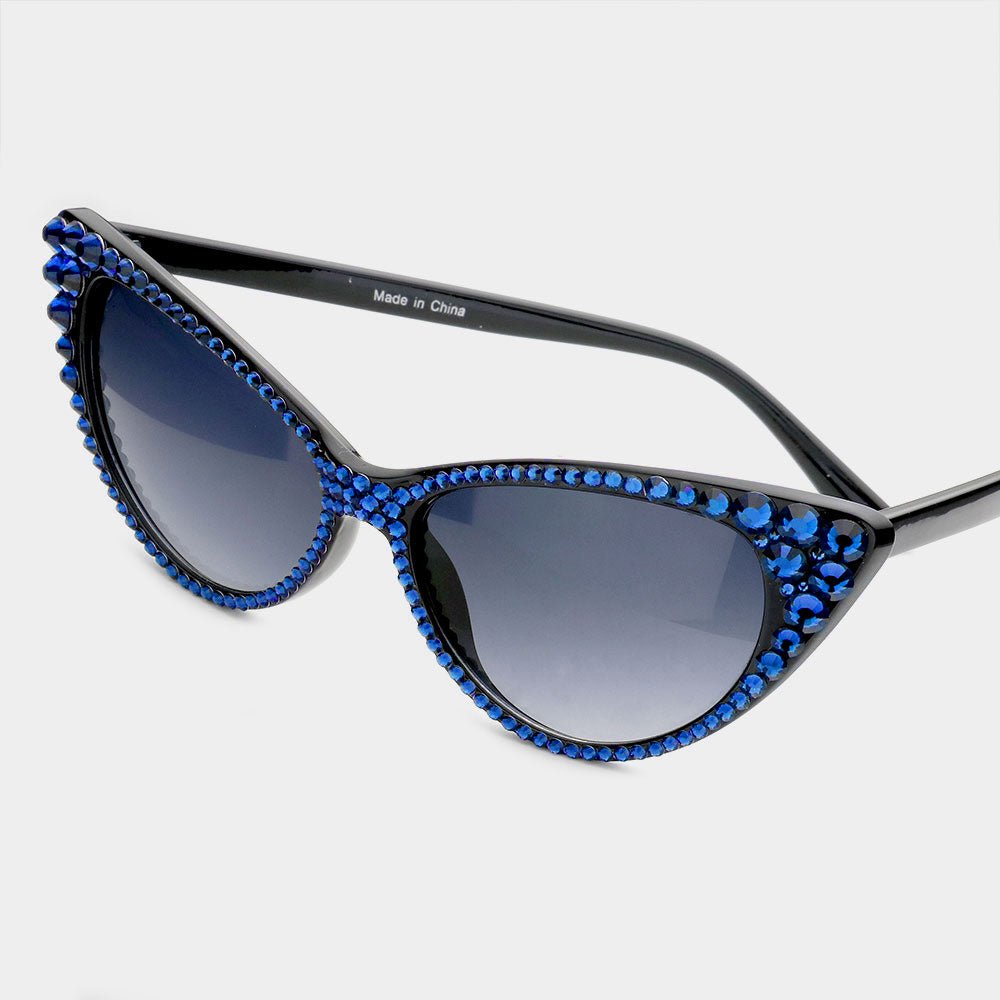 Crystal Cat Eye Sunglasses - Especially Yours