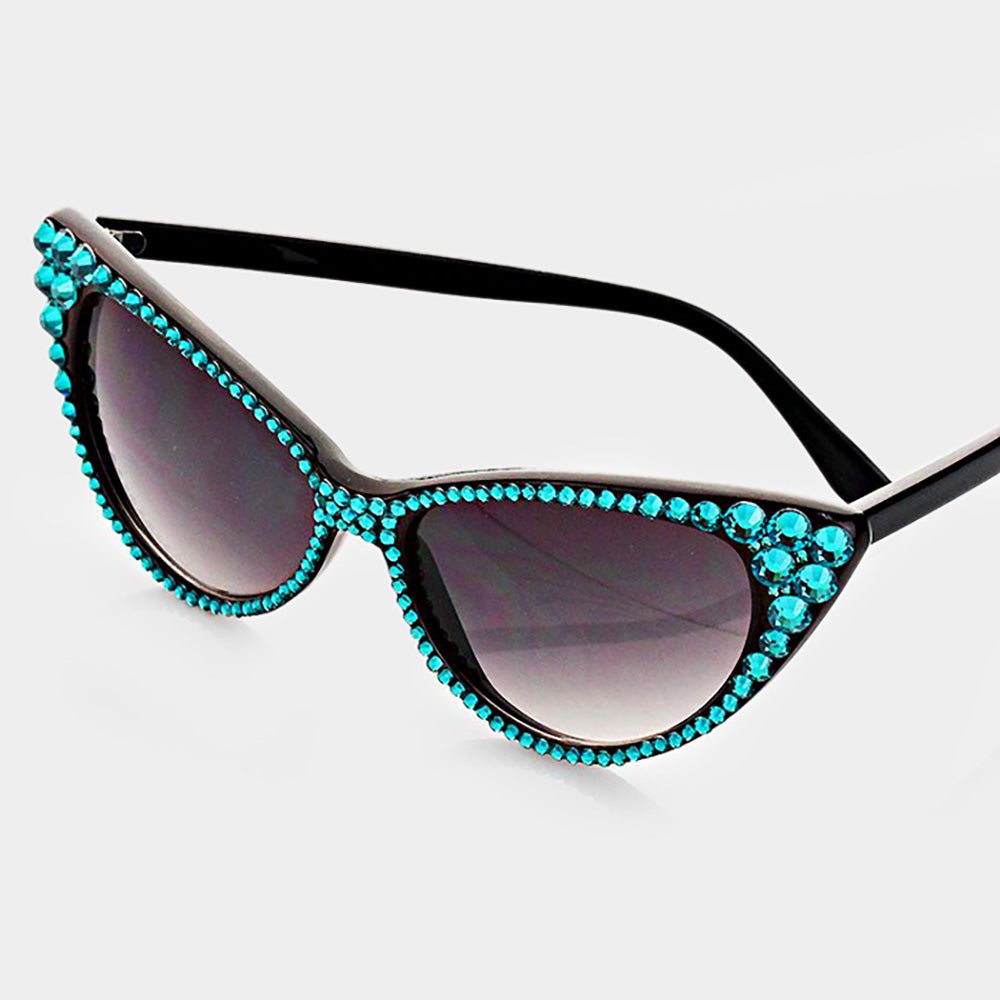 Crystal Cat Eye Sunglasses - Especially Yours