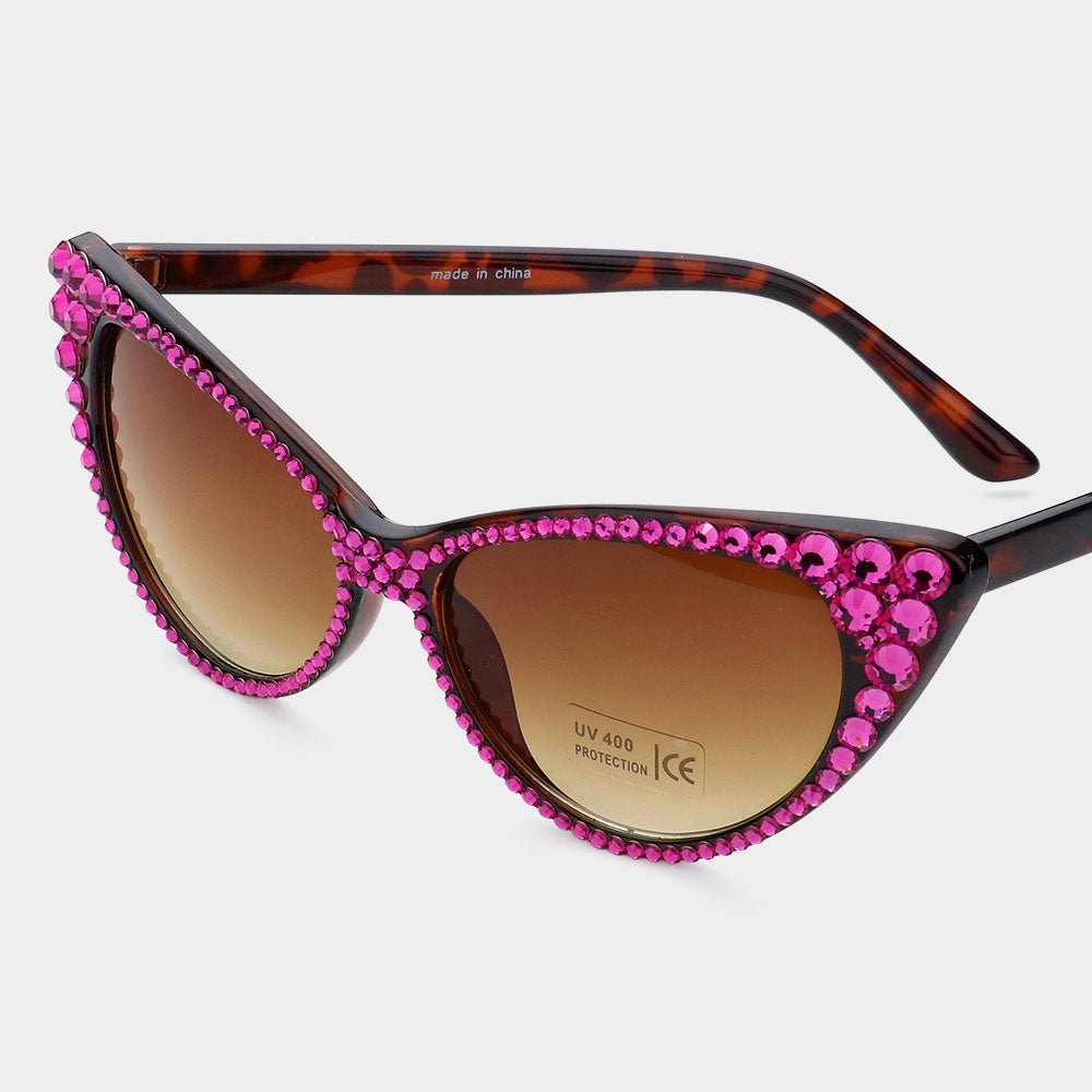 Crystal Cat Eye Sunglasses - Especially Yours