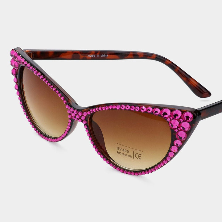 Crystal Cat Eye Sunglasses - Especially Yours