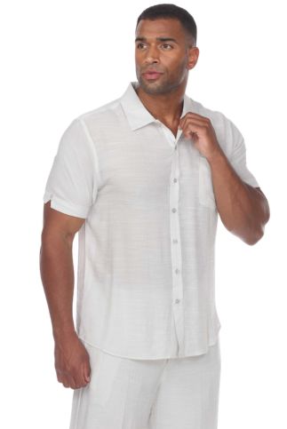 Men's Beach Casual Short Sleeve Button Down Shirt - Especially Yours