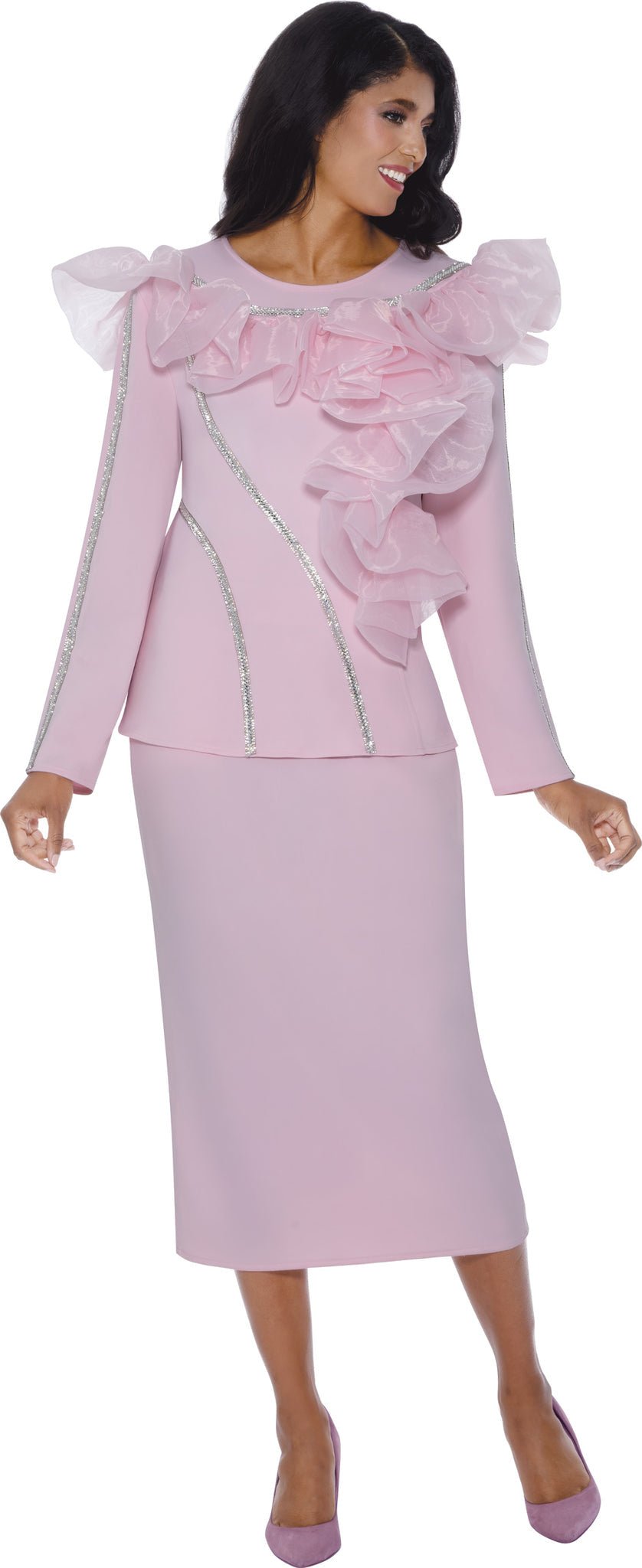 2pc Scuba Fabric Jacket And Skirt SL600542 - Especially Yours