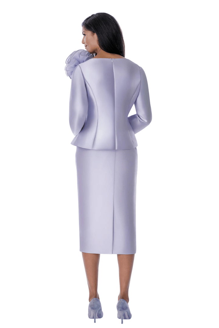 Floral Shoulder Skirt Suit by Divine Apparel - Especially Yours
