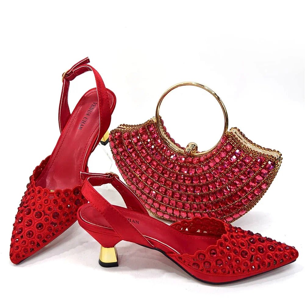 Latest Luxury Pattern Ladies Shoes And Bag Set ED215 - Especially Yours