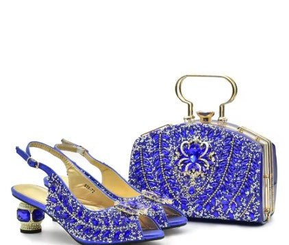 Latest Italian Shoes and Matching Bag Set ED201 - Especially Yours