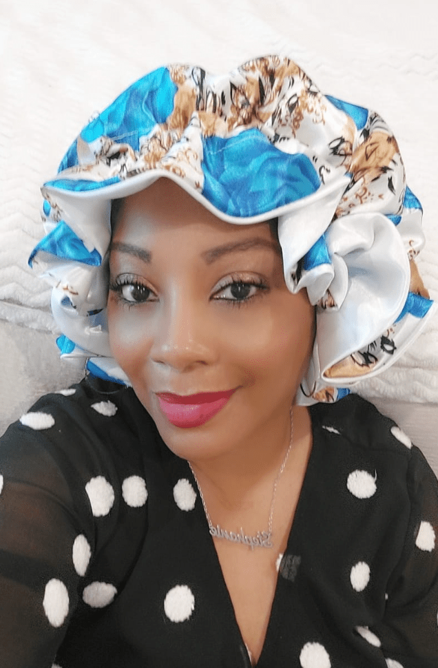 Garden Peach All Satin Bonnet - Especially Yours