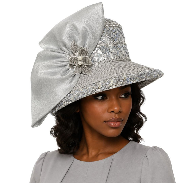 Bijoux Sequin Bow Church Hat by Whittall & Shon - Especially Yours