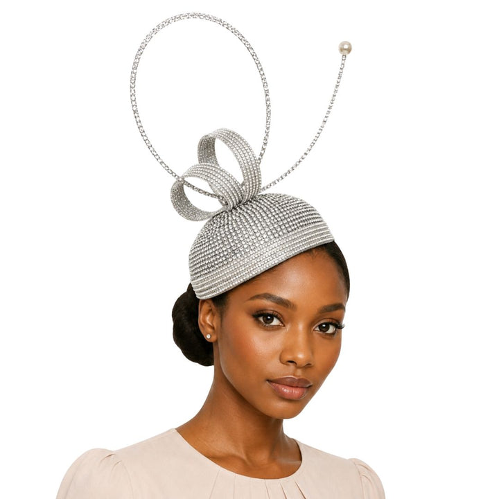 Leonardo Crystal Arc Fascinator Headband - Whittall & Shon