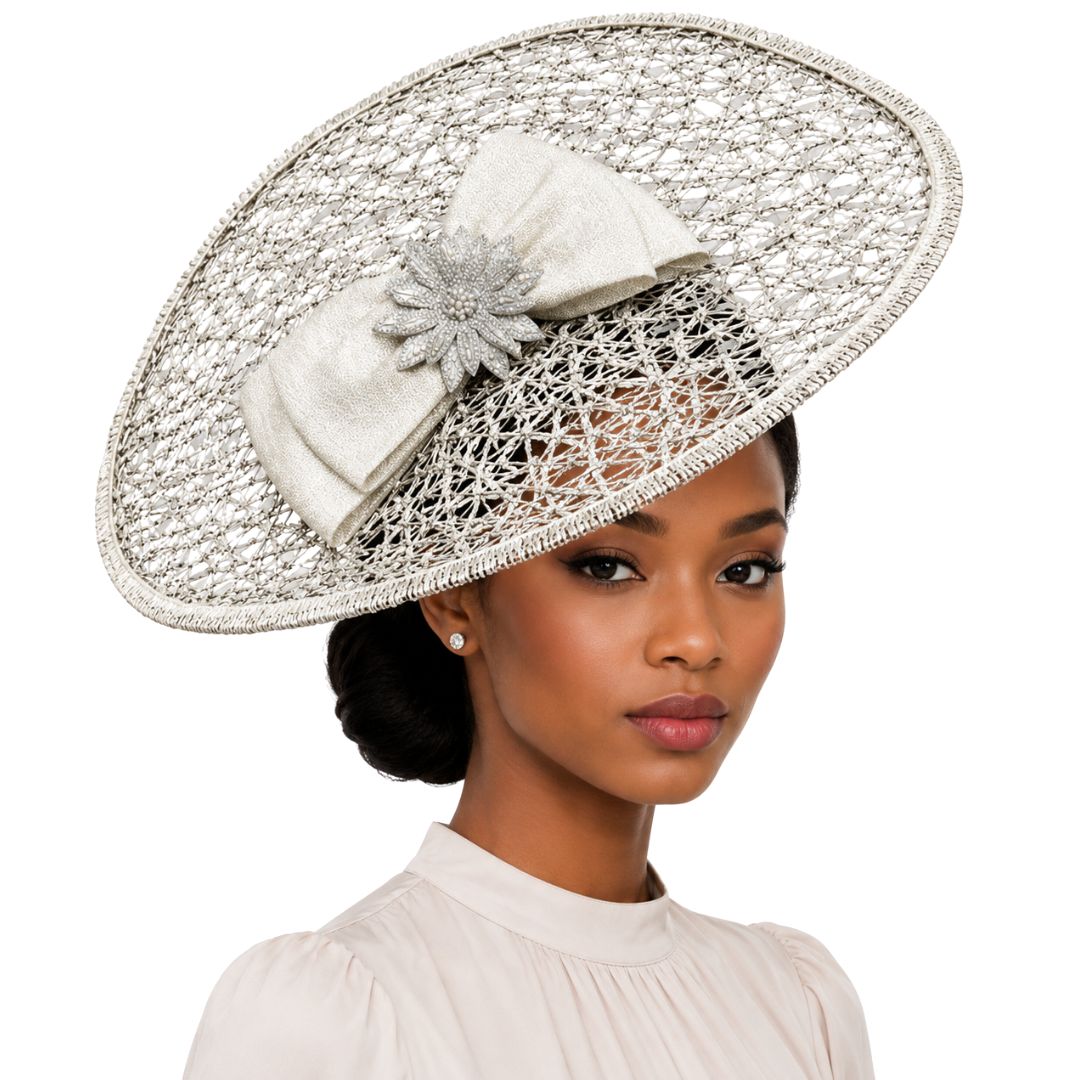 Nebula Crystal Disc Fascinator Hat - Whittall & Shon