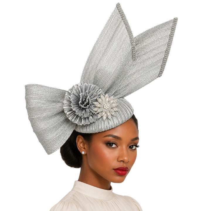 Shauna Arrow Bow Fascinator Cap - Whittall & Shon