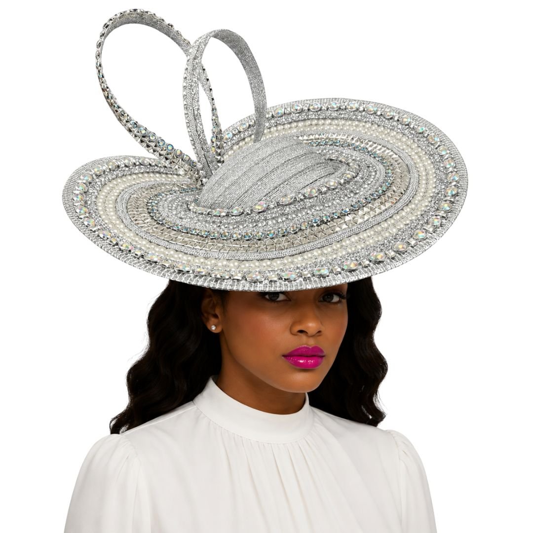 Murano Crystal Platter Church Hat - Whittall & Shon - Especially Yours