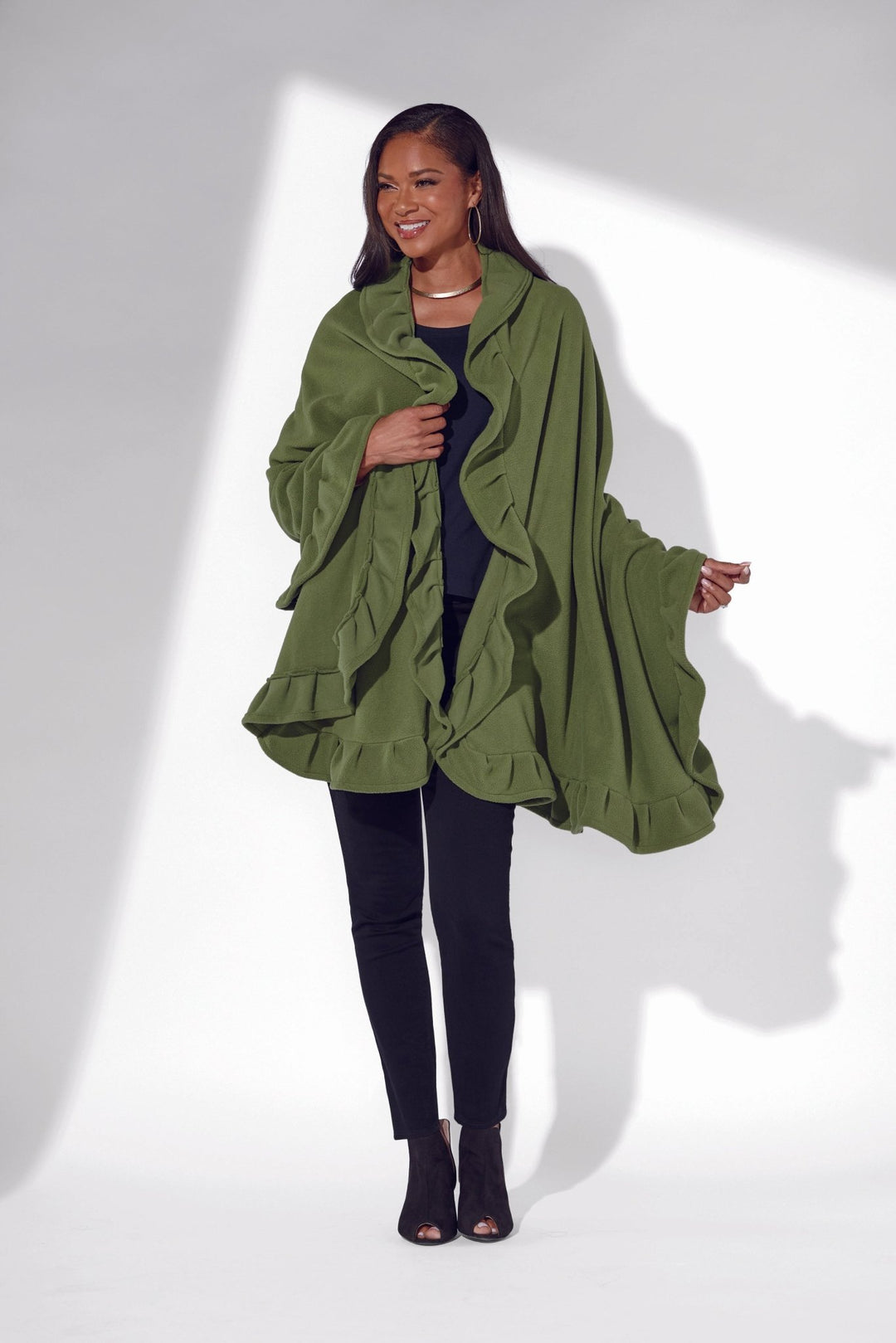 Wrapped in Ruffles Shawl by Studio EY - Especially Yours