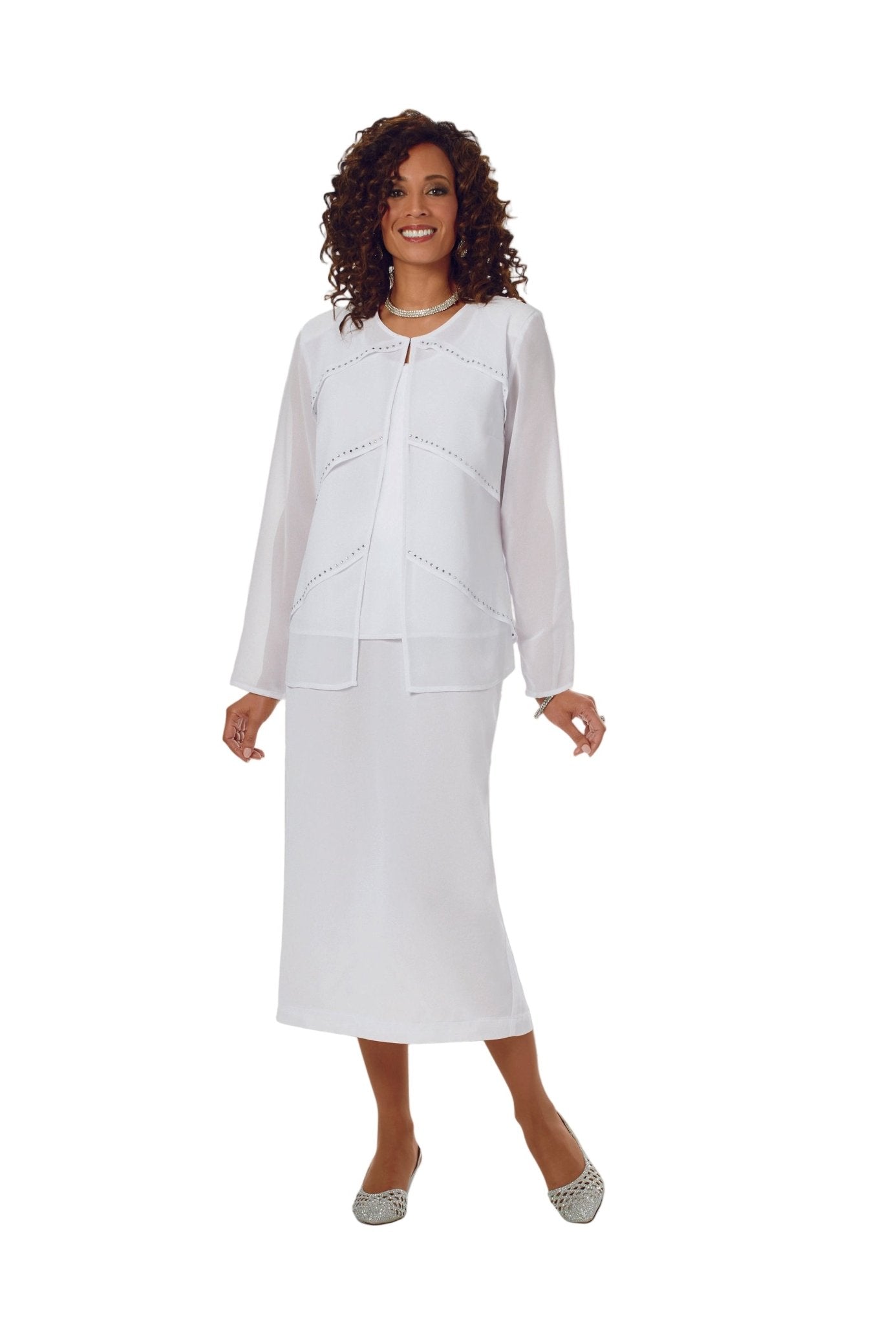 Angle Tiered 3 Pc. Suit EY Boutique