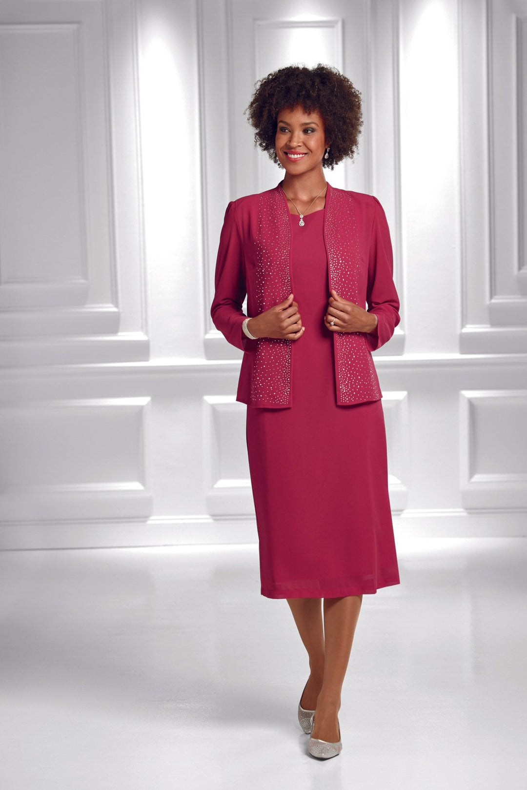 Lines of Shine Jacket Dress by EY Boutique - EY Navy T1145 / 10 Lines of Shine Jacket Dress by EY Boutique - EY Navy T1145 / 10