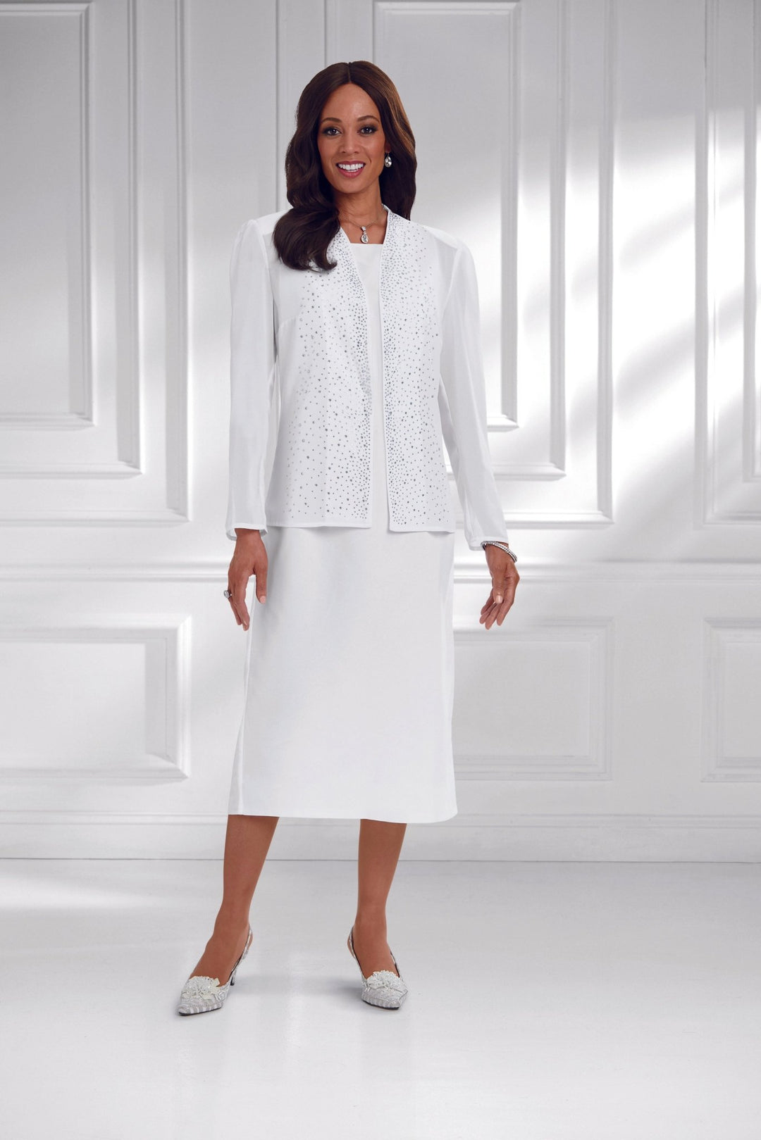 Lines of Shine Jacket Dress by EY Boutique - EY Navy T1145 / 10 Lines of Shine Jacket Dress by EY Boutique - EY Navy T1145 / 10