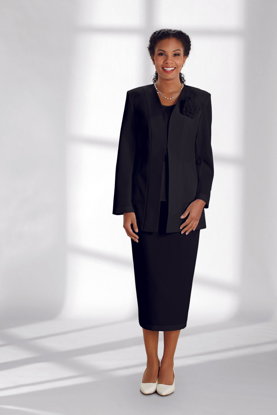 Trio 3-Pc. Choir Robe Suit by EY Signature - Especially Yours Black / 12 Trio 3-Pc. Choir Robe Suit by EY Signature - Especially Yours Black / 12