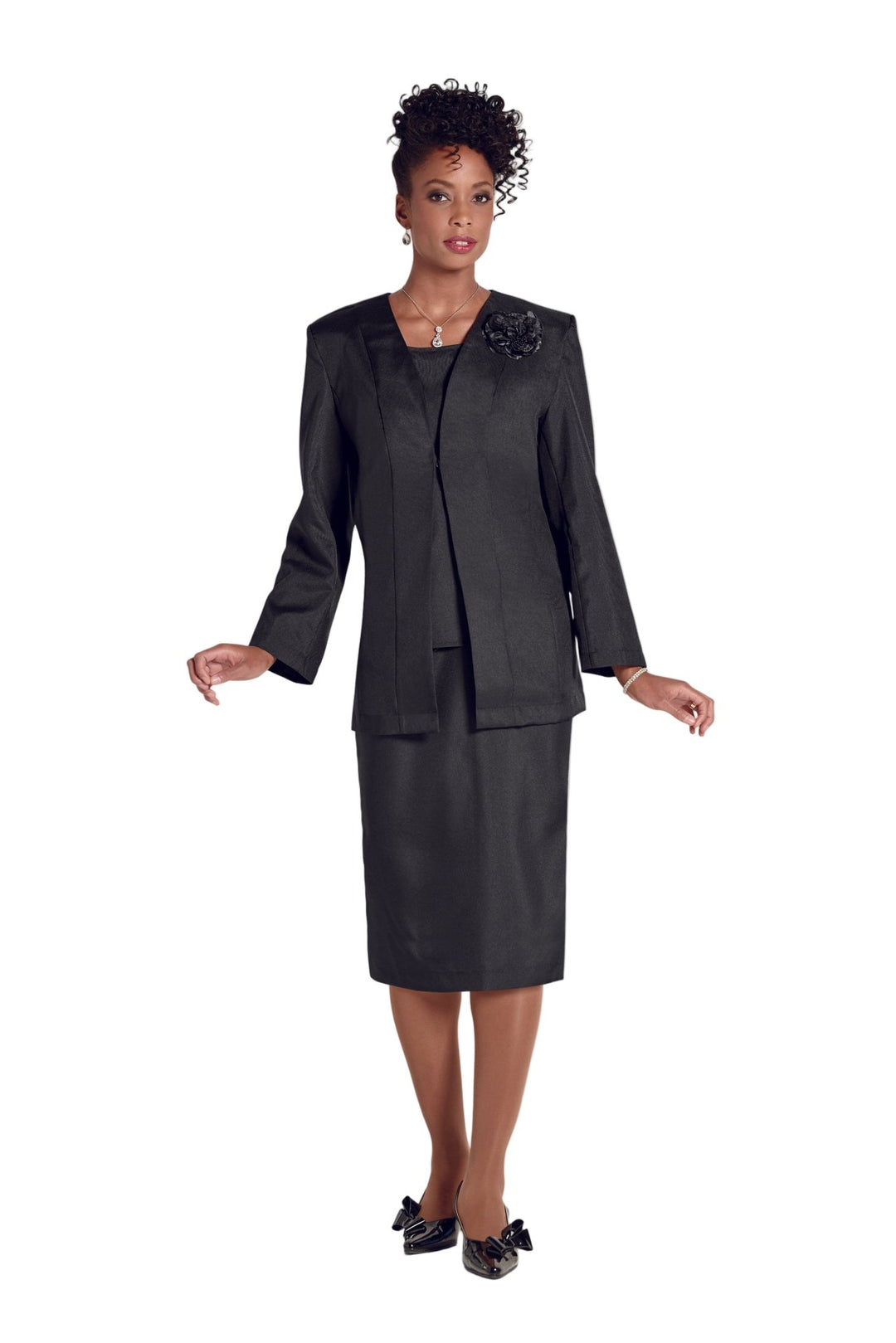 Trio 3-Pc. Choir Robe Suit by EY Signature - Especially Yours Black / 12 Trio 3-Pc. Choir Robe Suit by EY Signature - Especially Yours Black / 12