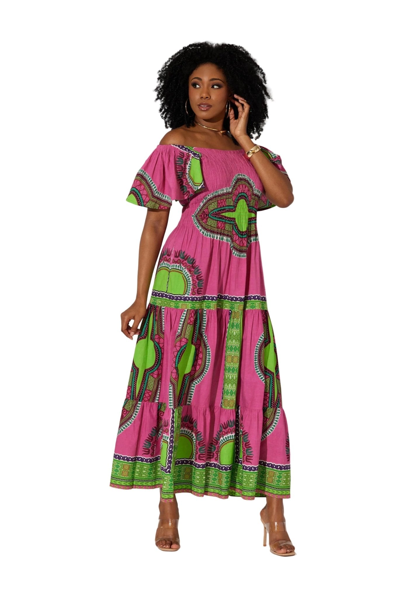 Savannahs Smocked Maxi Dress Studio EY