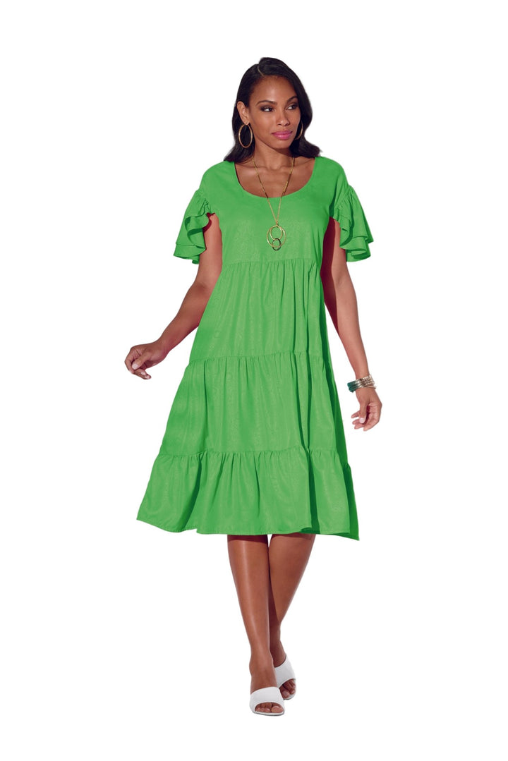 Triple Tiered Dress | Plus Size Church Dresses