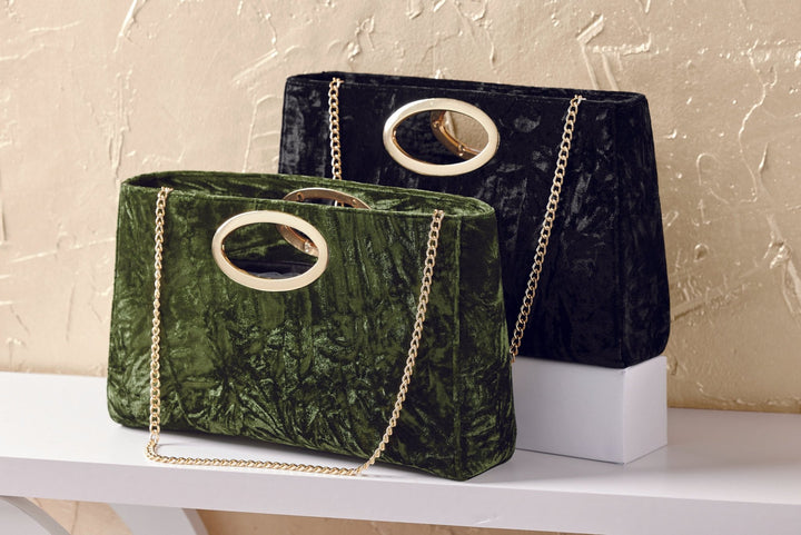 Crushed on Velvet Handbag by EY Boutique - Especially Yours