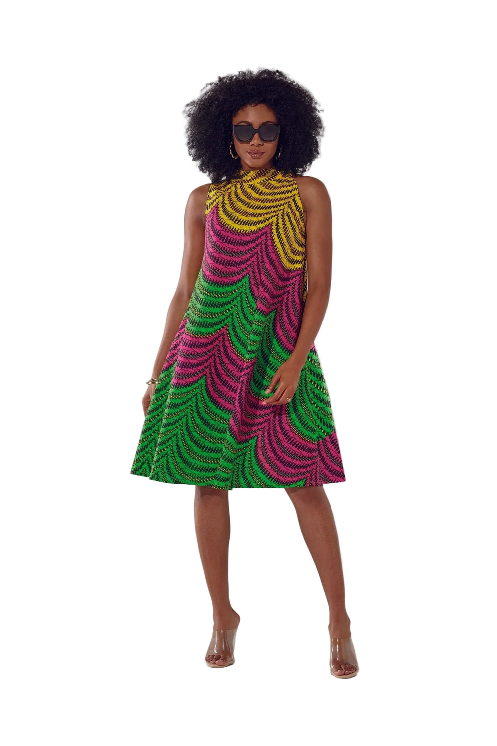 TYRAS TRI COLOR SWING DRESS - Especially Yours